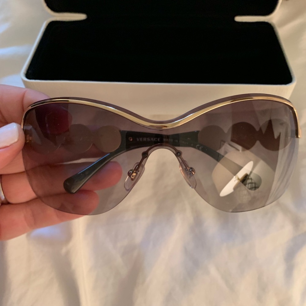 Versace Gold aviator sunglasses